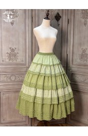 Miss Point Sunflower Gardening Skirt(Reservation/2 Colours/Full Payment Without Shipping)